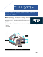 Structure System: QUESTION-What Are The Different Type of Loads That's Comes On Structure?