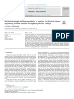 Mechanical Strength and Biocompatibility of Bredigite (Ca7MgSi4O16)