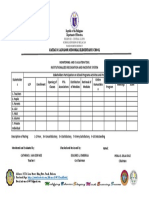 Monitoring and Evaluation Tool: Matias B. Salvador Memorial Elementary School