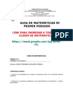 Guia 9c Matematicas para Todoe El Primer Periodo