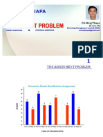 The Assignment Problem: Examwise Marks Disrtibution-Assignment