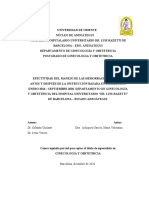 Efectividad Del Manejo de Las Hemorragias Post Parto Antes y Después de La Instrucción Basada en Simulación, T