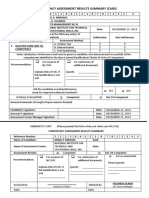 Competency Assessment Results Summary (Cars) : Midel P. Mirasol Lyka V. Olleras