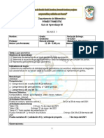 Guía de Aprendizaje # 3 Lugar Geométrico I Trim 2021