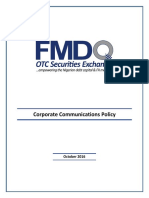 Abridged FMDQ Corporate Communications Policy