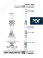 Lista de Provedoes