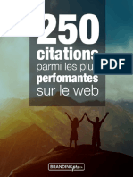 250 Citations Du Web