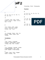 End-Of-Year Test A Answer Key: Function