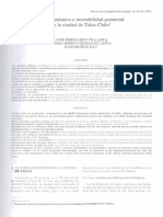 Morfodinamica e Inestabilidad Potencial de La Ciudad de Talca