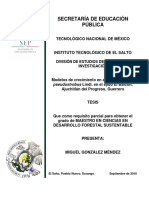 Modelos de Crecimiento en Altura para Pinus Pseudostrobus Lindl.