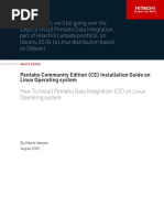 Pentaho Ce Installation Guide On Linux Operating System Whitepaper
