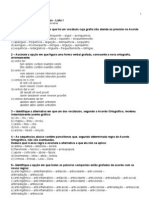 Acordo Ortográfico - Exercícios - Lista 1