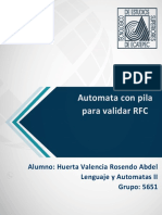 Automata de Pila Validar RFC