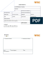 Assignment 1: Qualification BTEC Level 5 HND Diploma in Computing