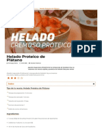 Receta de Helado Proteico de Plátano para Hacer en Casa