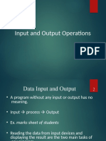 4 Input Output