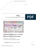 Spiritual Hygiene 101 - 10 Easy Ways To Cleanse Your Aura