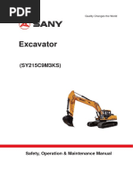 Manual de Operacion de Excavadora Sany SY215