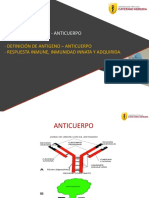 Reacción antígeno - anticuerpo.