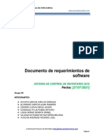 2 PMOInformatica Documento de Requerimientos de Software Plantilla