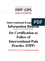 Interventional Examination: Information Bulletin For Certification As Fellow of Interventional Pain Practice (FIPP)