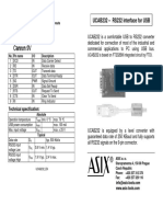 UCAB232 - RS232 Interface For USB: Connector Pinouts