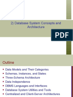 2) Database System Concepts and Architecture