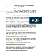 GUION DE AUDIENCIA DE UNA LITIS SOBRE DERECHO REGISTRADO (Corregido)