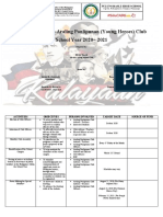 Action Plan of The Araling Panlipunan (Young Heroes) Club School Year 2020 - 2021