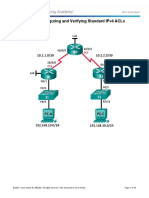 Week 9 Lab - Configuring and Modifying Standard IPv4 ACLs - ILM