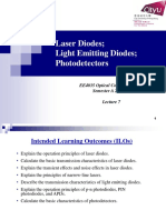 Laser Diodes Light Emitting Diodes Photodetectors: EE4035 Optical Communications Semester A 2019-20