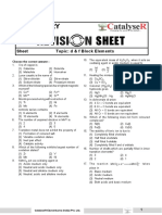 Jee Main Sheet 05 D & F Block Elements