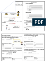 Exercicios Potencia e Raiz 6º Ano