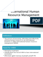 International Human Resource Management