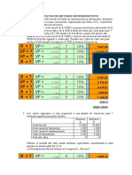 Ejercicios de Metodos Deterministicosres