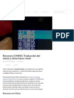 Recovery CHINO - Traducción Del Menú y Hard Reset - Android Jefe