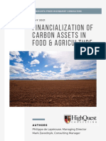 Financialization of Carbon Assets in Food & Agriculture