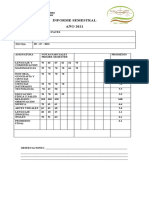 Informe de Notas Semestrales