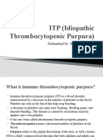 ITP (Idiopathic Thrombocytopenic Purpura)