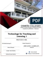 Technology For Teaching and Learning 1: Prof Educ 8he