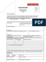 BSP Vacancy Application Form