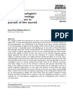 Baldacchino, Jean-Paul - The Anthropologist's Last Bow - Ontology and Mysticism in Pursuit of The Sacred (2019)