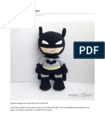 Batman Amigurumi - Minasscraft Patrones Amigurumis