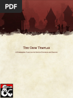 The Grim Templar: A Homebrewed Class For 5th Edition Dungeons and Dragons