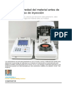 Analizar La Humedad Del Material Antes de Iniciar El Proceso de Inyección