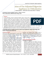 Evolution of Pre-Adjusted Edgewise Appliance in Orthodontics