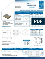 ECX-32 SMD Crystal: Operating Conditions / Electrical Characteristics