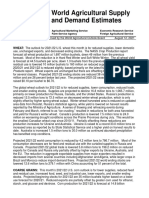 World Agricultural Supply and Demand Estimates