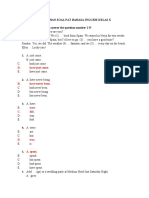 Latihan Soal Pat Bahasa Inggris