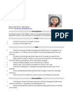 Fiona Stancy: Curriculum Vitae